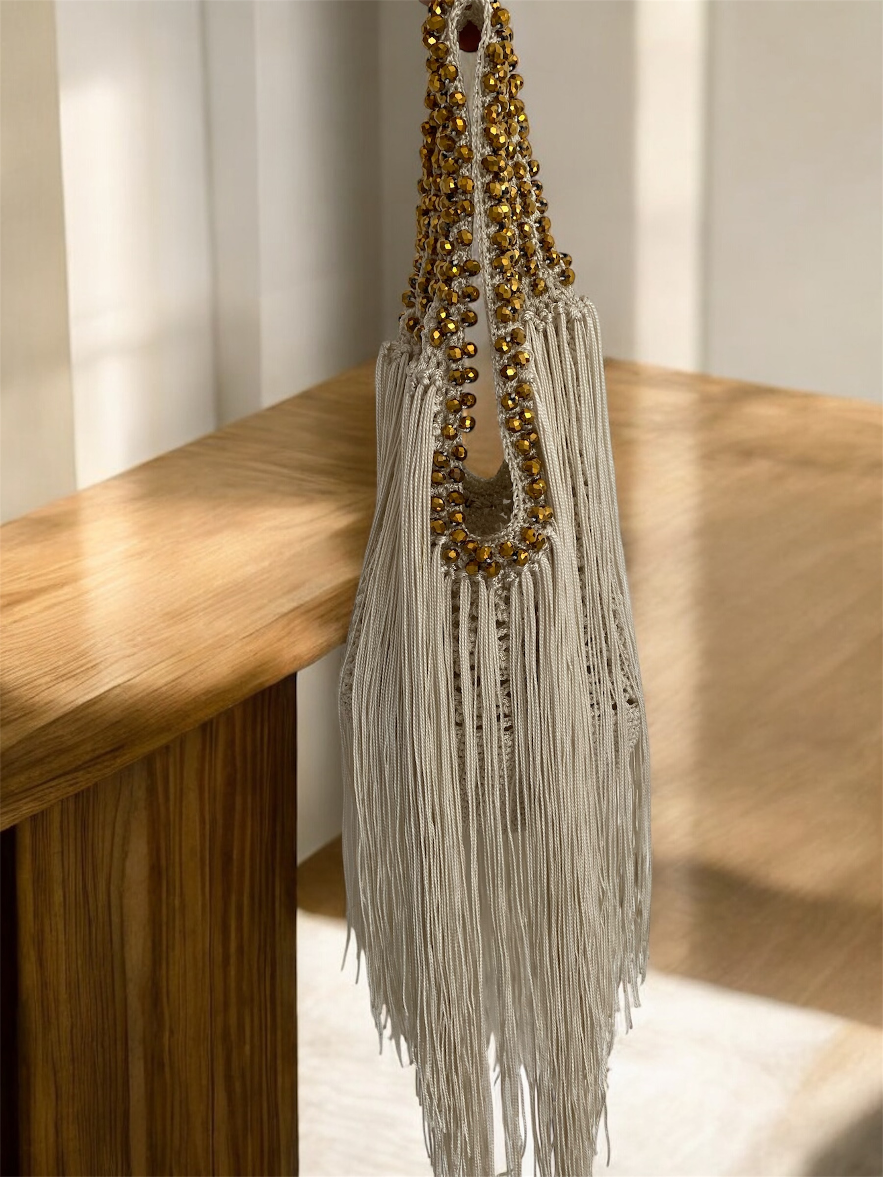 MINI WATERFALL BAG WHITE